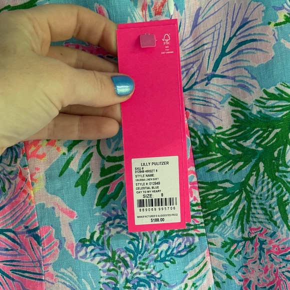 NWT size 8 100% linen shift - Picture 3 of 4